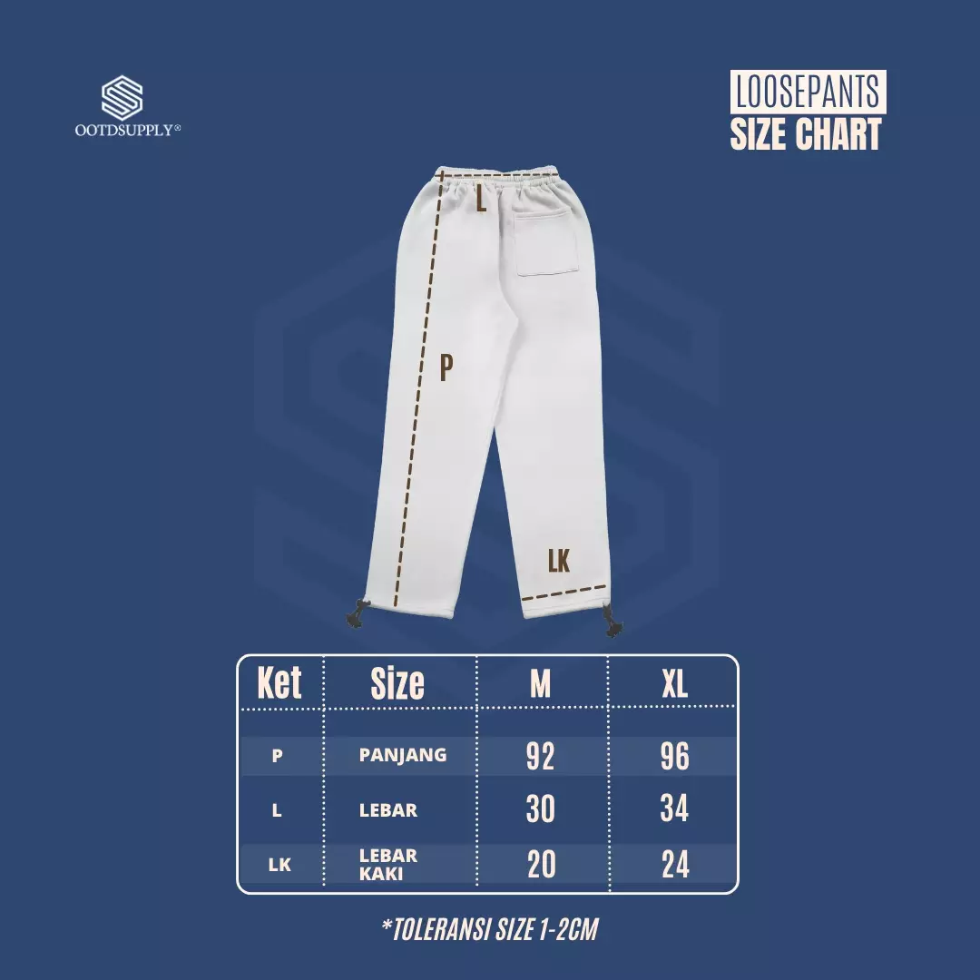 OOTDSUPPLY Long Pants Studios | Celana Panjang Unisex LP003