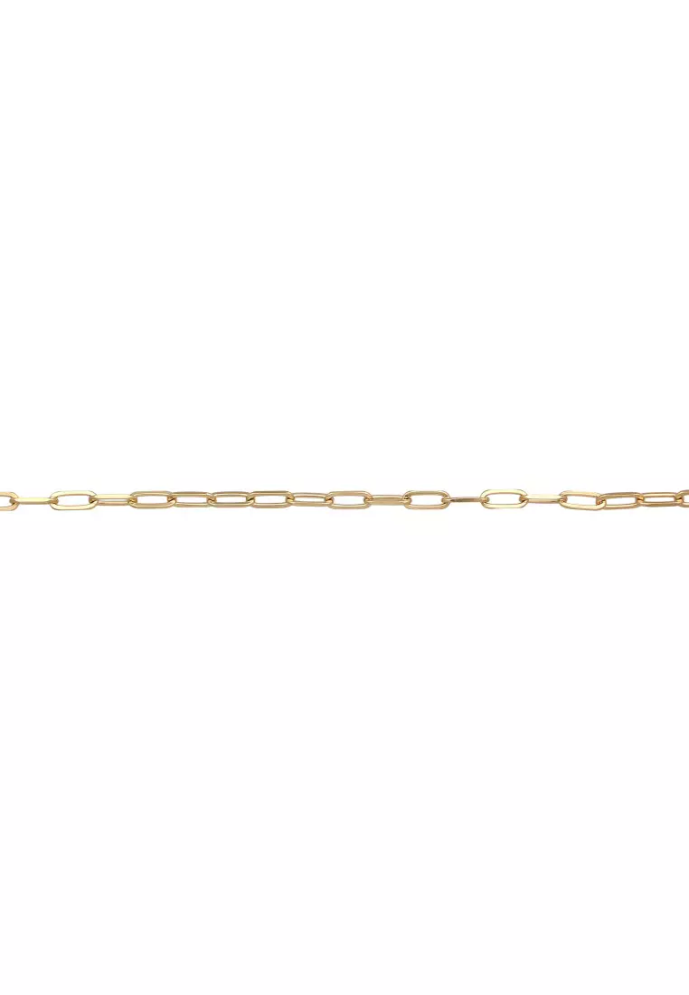 Kalung Perhiasan Perak 925 Wanita Link Chain Gold Plated