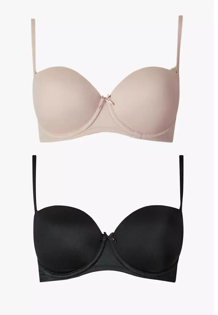 2 Pack Padded Multiway Bras A-Dd