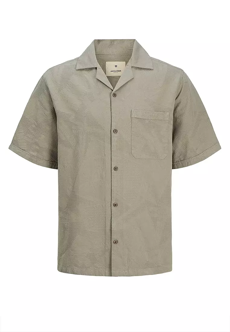 Short Sleeves Jacquard Resort Shirt