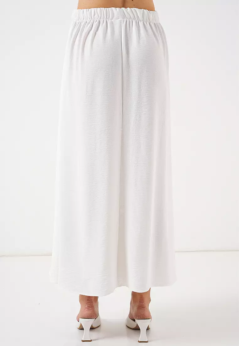 Women's Long Ayrobin Skirt 8050 - White