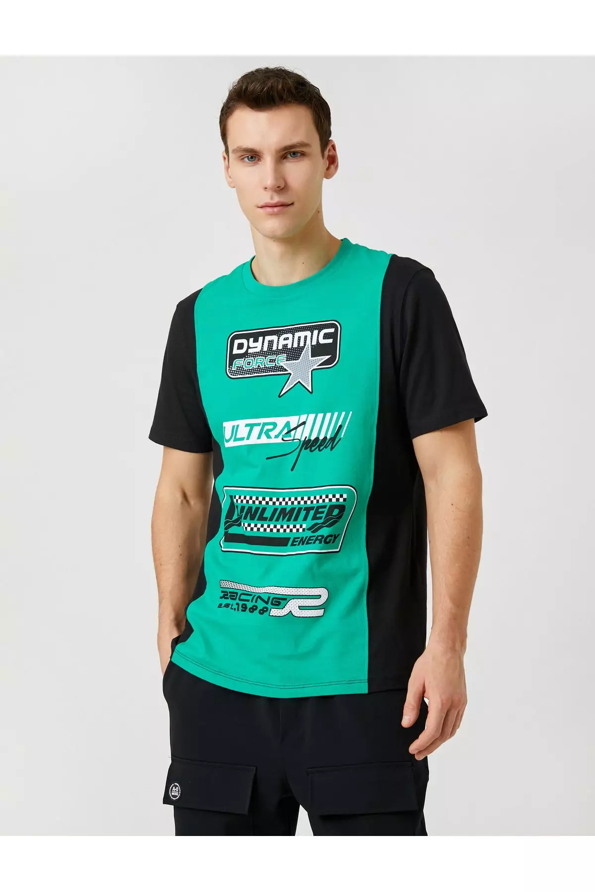 Maglietta Bambino Con Stampa Dinosauro - 100% Cotone, Maniche Corte, Gialla, Taglia 4/5 - Foto 8