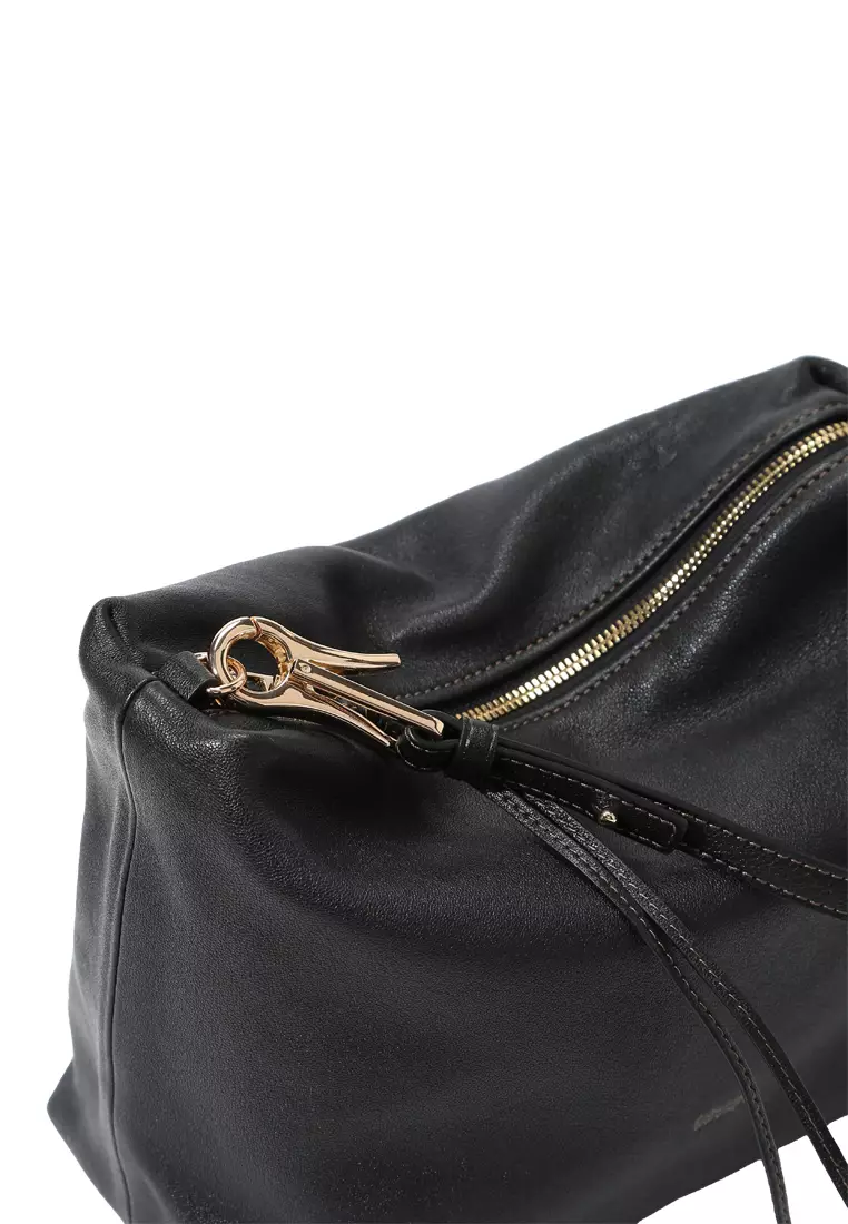 Clip Hobo Bag - Black