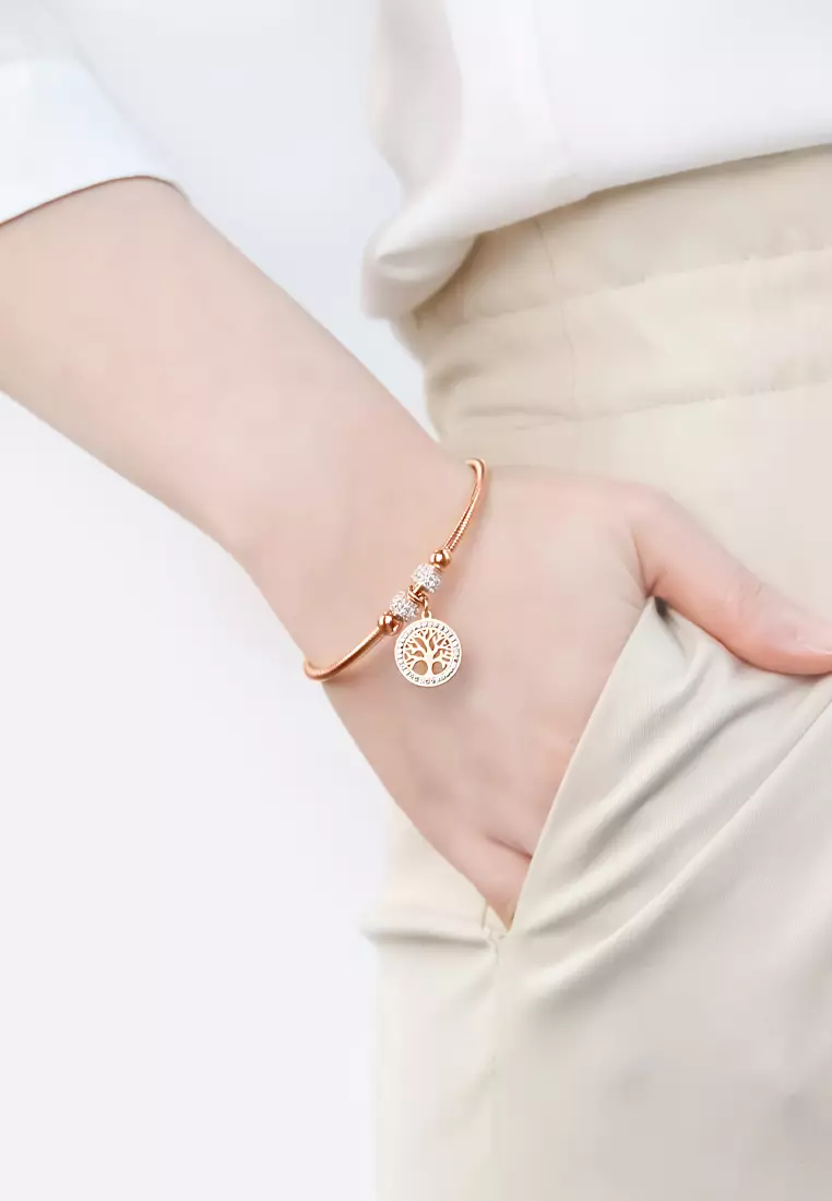 Family tree clearance bracelet rose gold