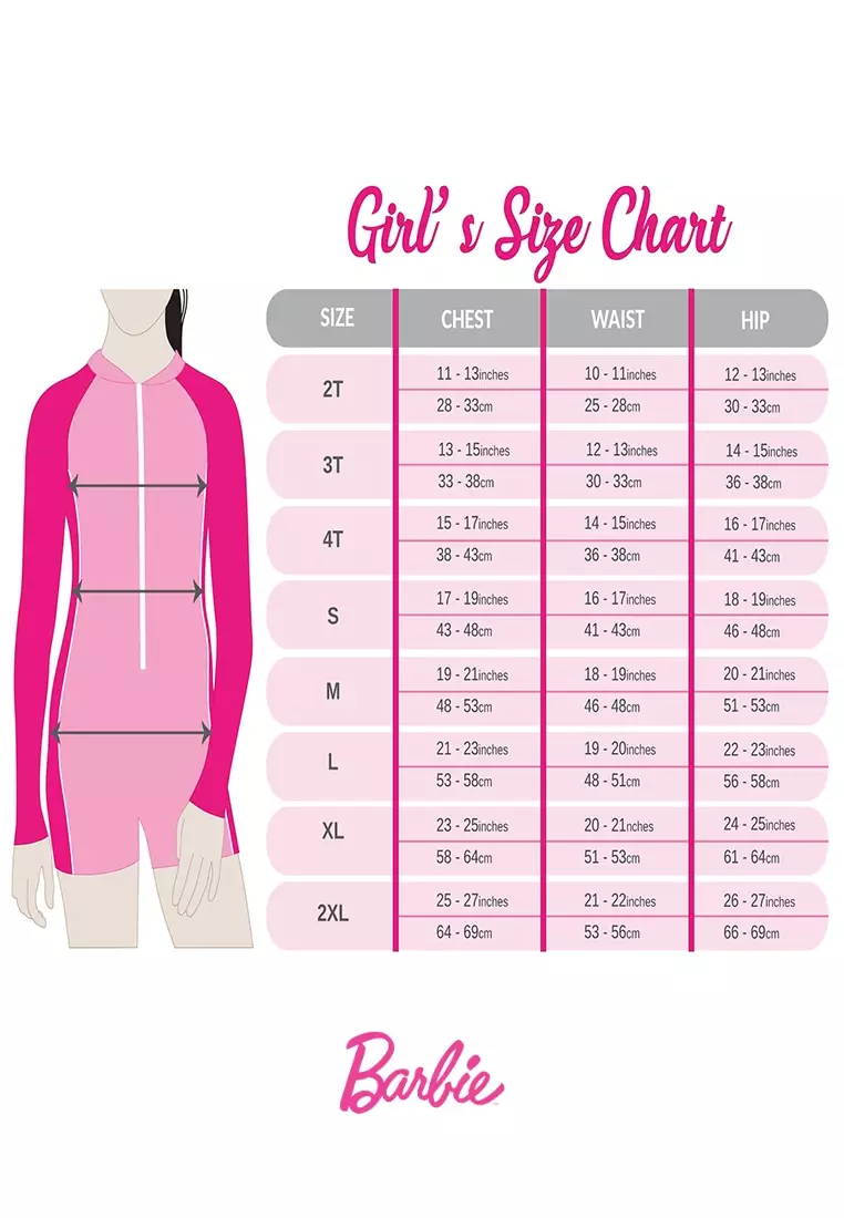 Barbie Bikini Top Boyleg Bottom Set Swimwear For Kids Girls