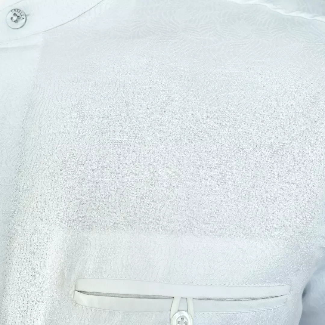 Casella Baju Koko Pria Lengan Panjang Zayd Edition 9977 White