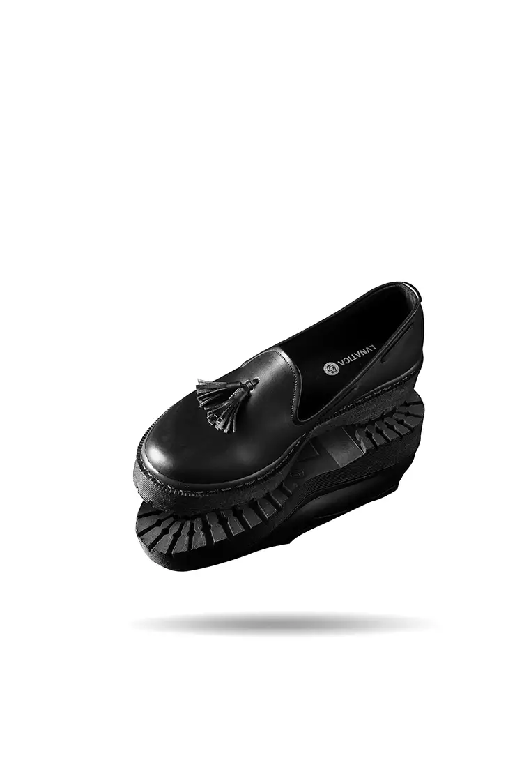Lvnatica Yuki Full Black Loafers Shoes