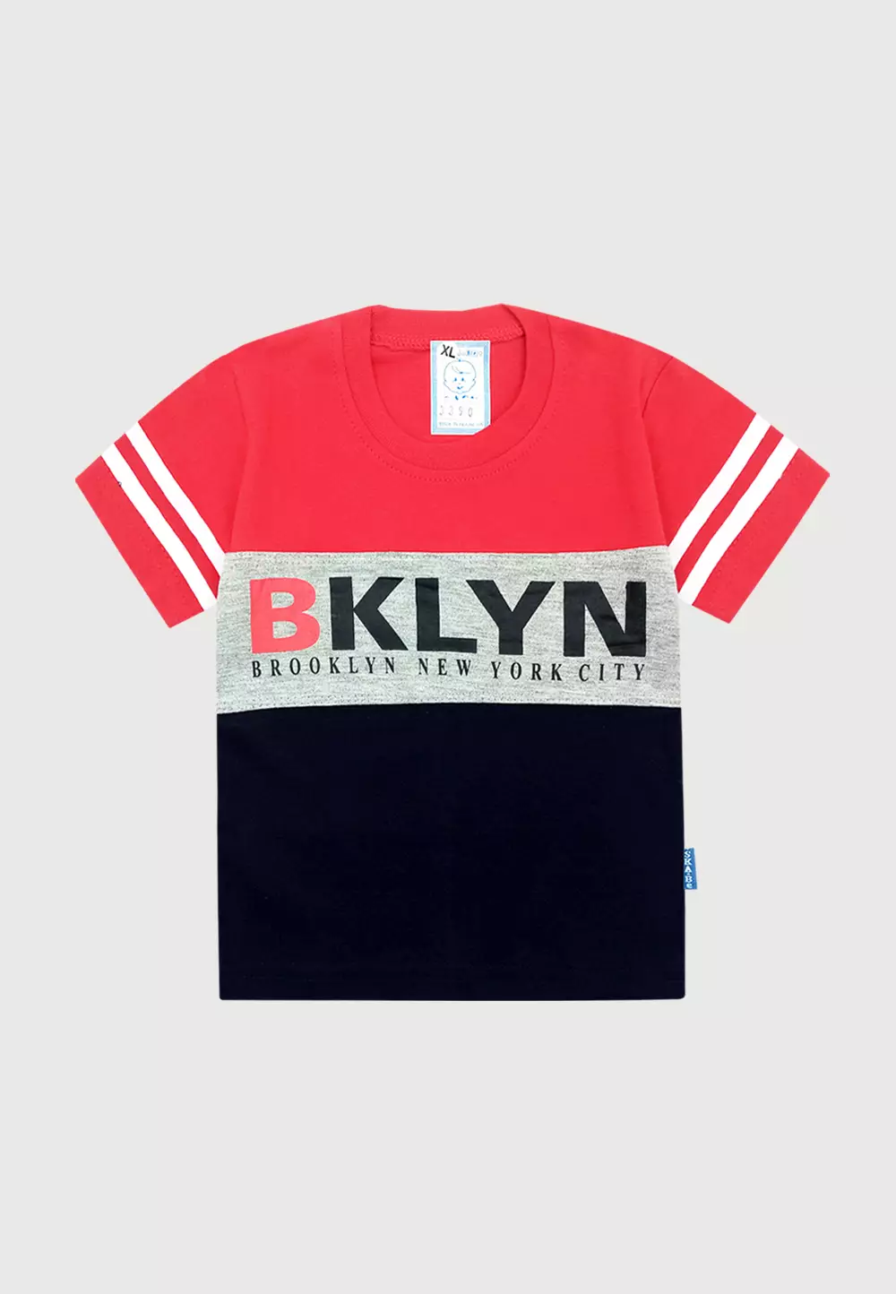 Wakakids Baju Bayi Anak Laki Laki Usia 12 Bulan Hingga 18 Bulan Setelan Celana Jogger  Motif Brooklyn New York City 3390 Merah