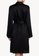 La Perla black La Perla women's nightdress silk long sleeved Nightgown morning gown A44CAAA3D35728GS_3