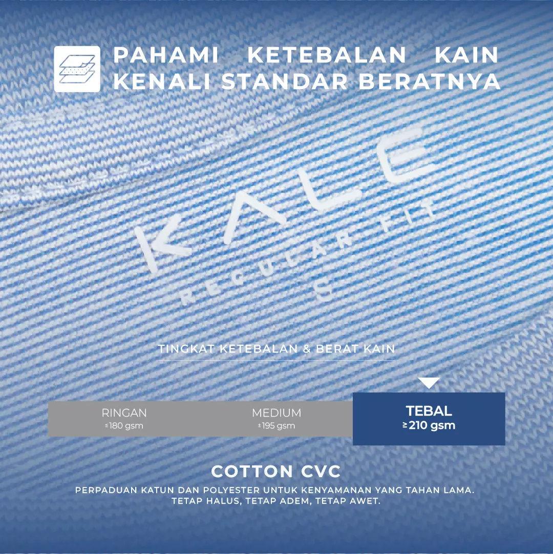 KALE ARTHUR REGULER BLUE T-shirt Reguler Cotton Viscose Asian Fit Warna