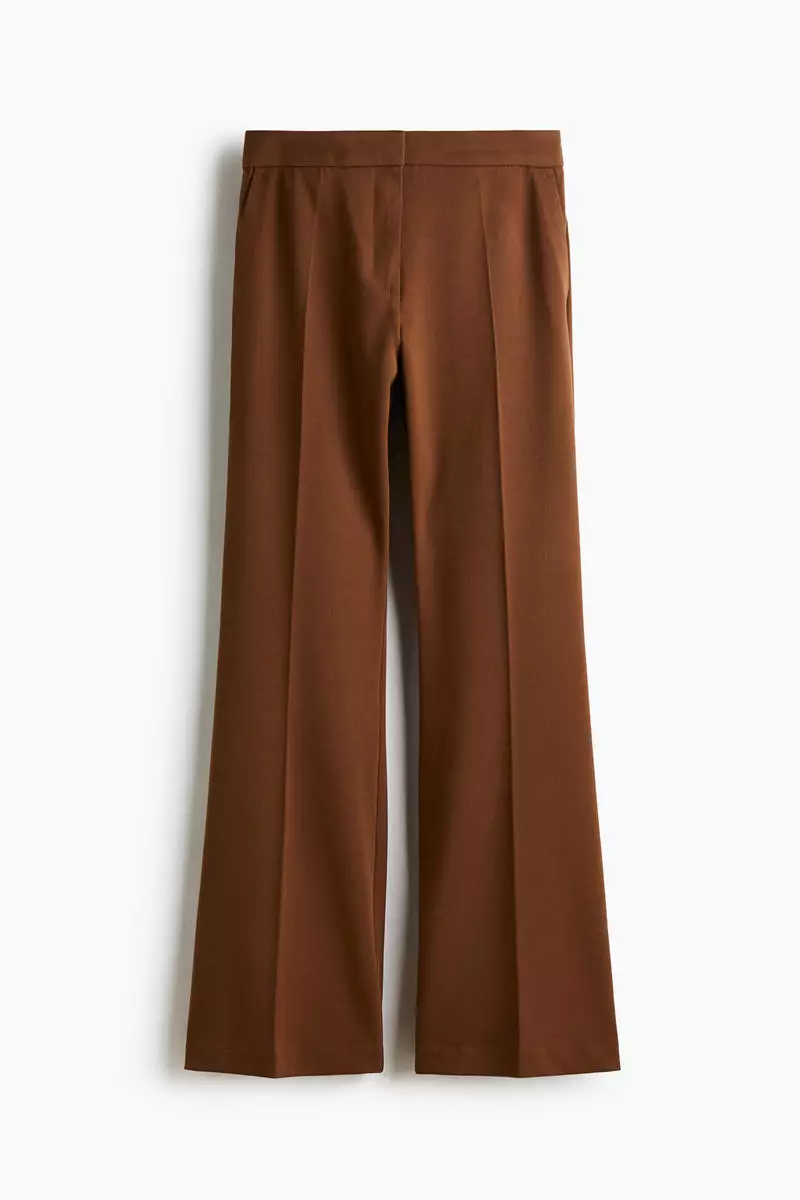 Flared tailored trousers