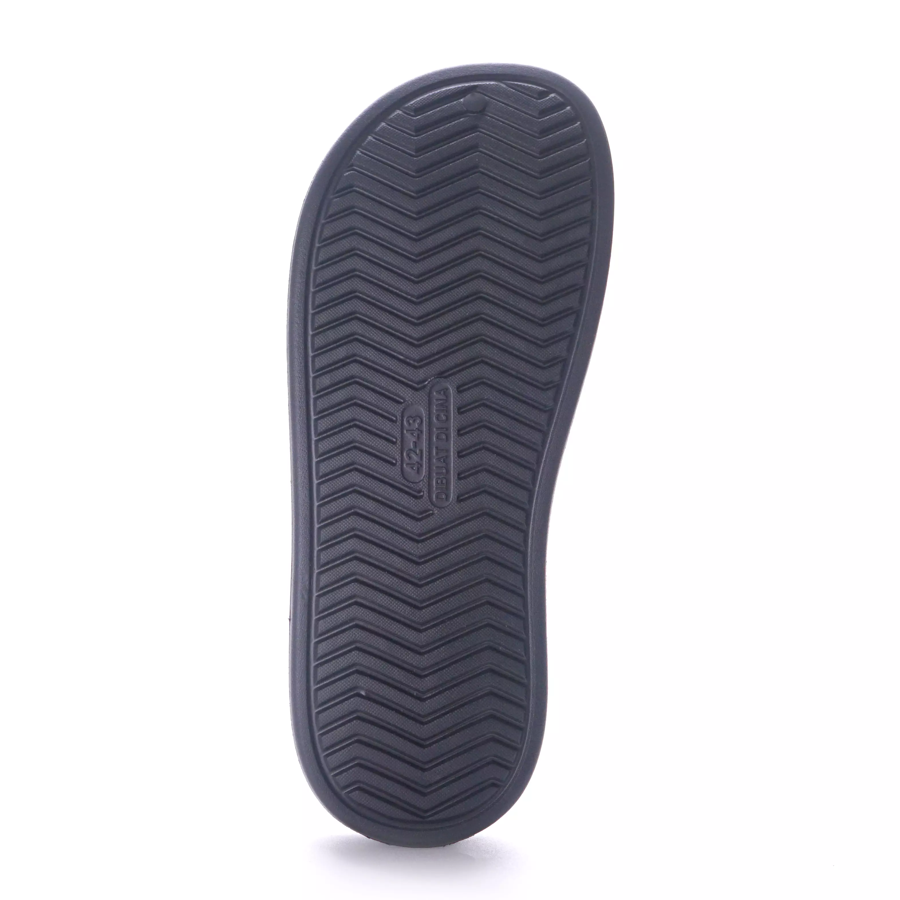 ZANDILAC - SANDAL LAKI DEWASA CH112174LD jepit full karet - HITAM