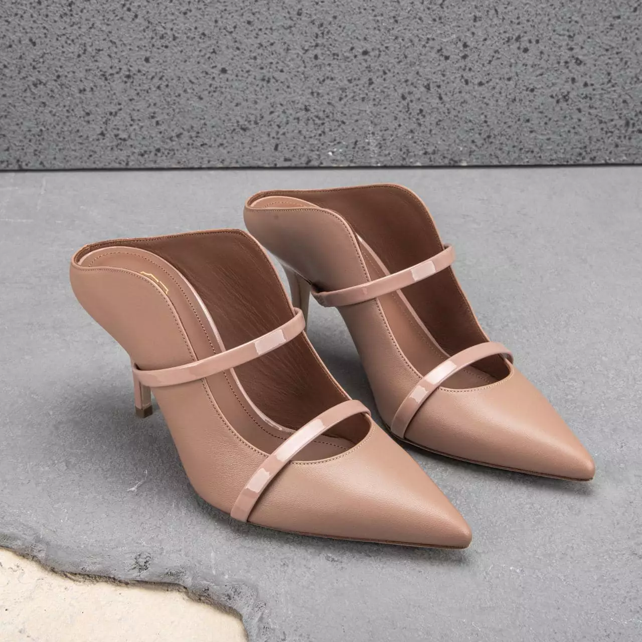 Maureen 70 Leather Heels Nude/Blush