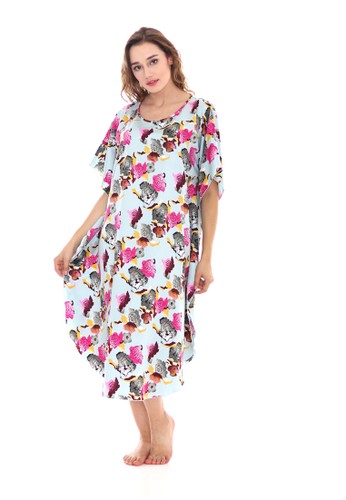 Jual Cynthia Batwing Saten Wild Roses Printed Original Zalora Indonesia