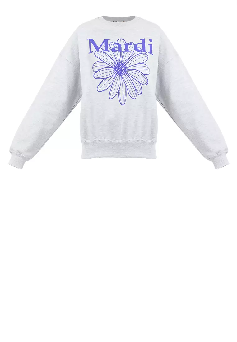 ●Mardi Mercredi●UNISEX SWEATSHIRT FLOWER_HEATHER PURPLE Mardi Mercredi - Sweatshirt Flowermardi – Halmeoni Manila