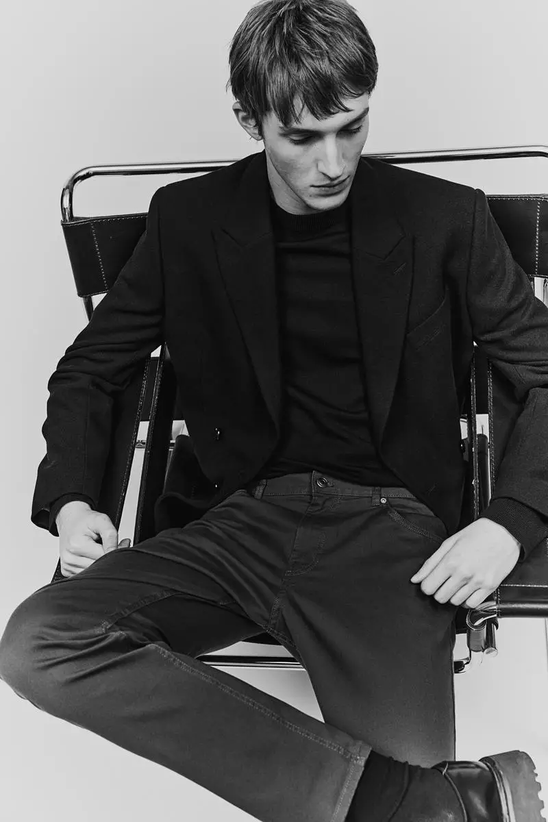 h&m black pants