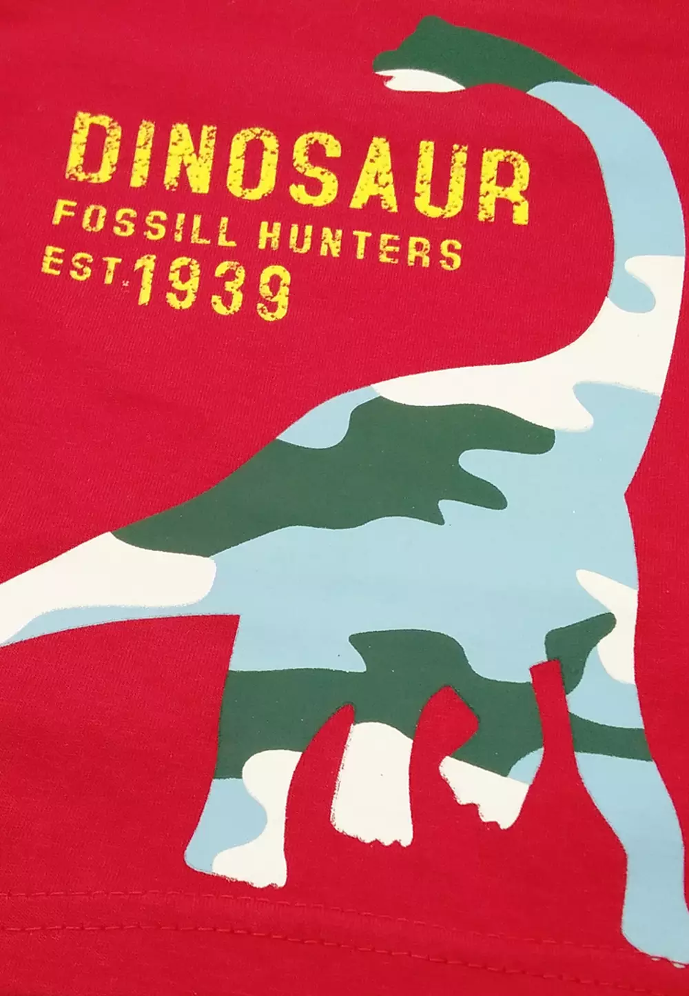 Wakakids Setelan Bayi Laki Laki Baju Lengan Pendek Anak Usia 6 Bulan Hingga 12 Bulan Set Celana Jeans Motif Dinosaurus 3238 Merah