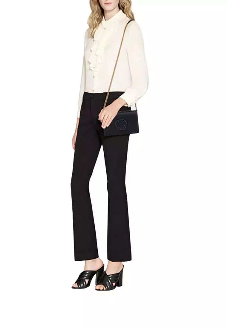 Soho Chain Wallet for Women in Black