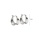 Glamorousky silver 925 Sterling Silver Simple Fashion Irregular Concave Convex Geometry Earrings D7426ACD2B9C9FGS_2