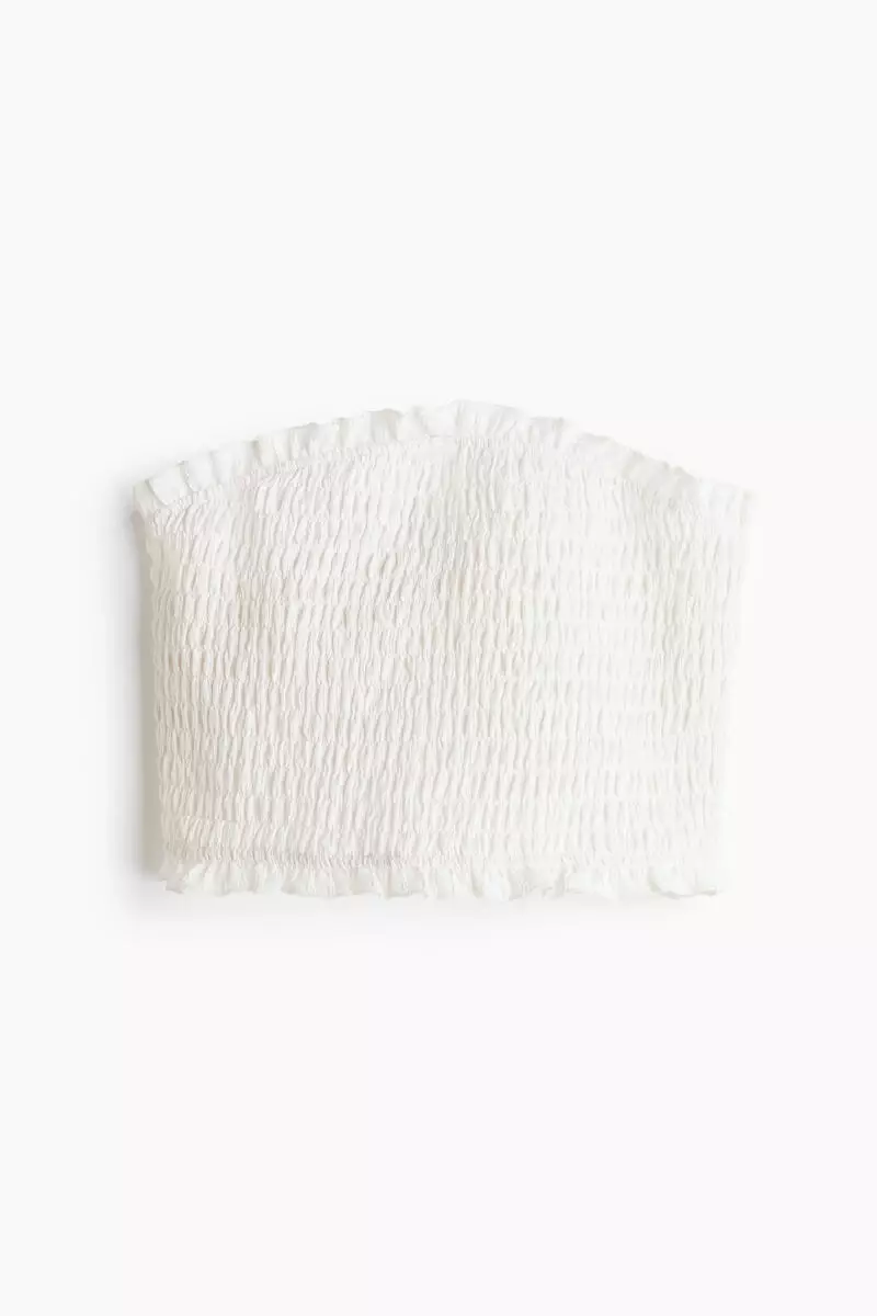 Smocked beach tube top