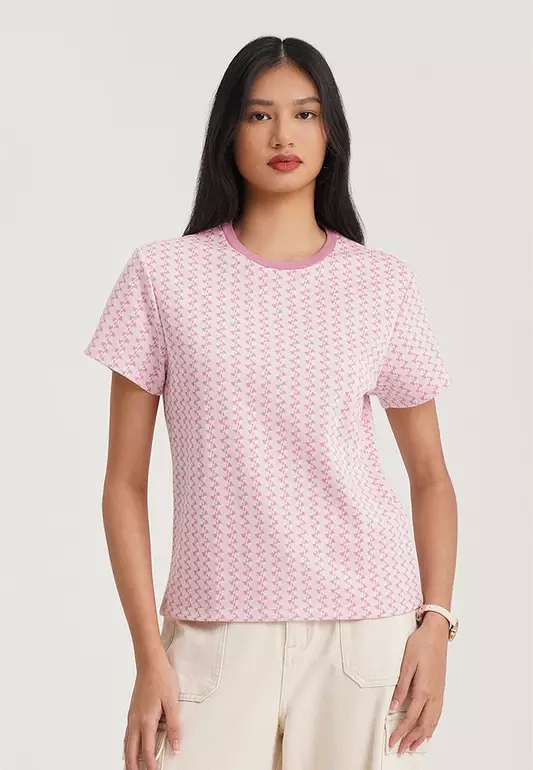 Geometric Jacquard Knit Regular Fit Top