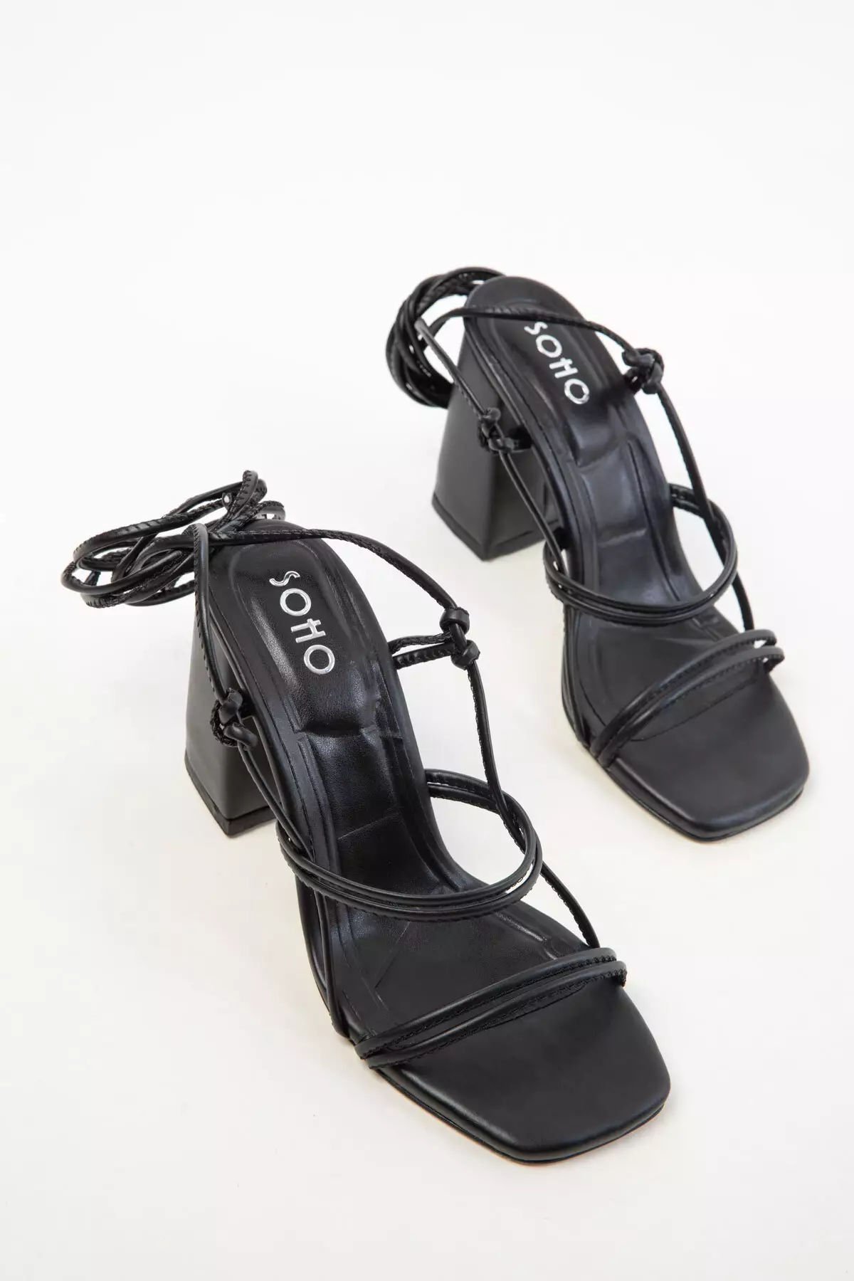 Black Women's Classic Heeled Shoes 20363