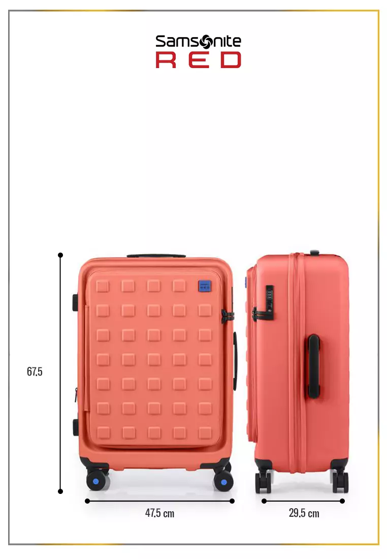 Samsonite Red Label Koper Hardcase Toiis M Medium 24 inch - Sunset Red