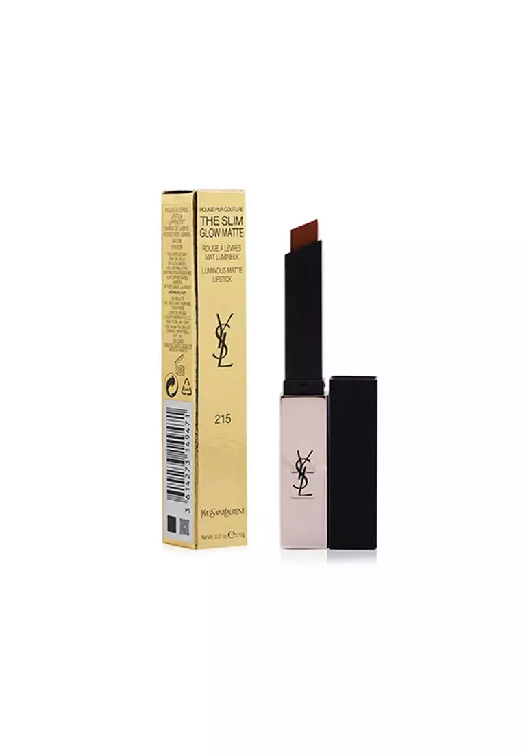 Discount on Yves Saint Laurent  shoes - SKU: Yves Saint Laurent - Rouge Pur Couture The Slim Glow Matte - # 215 Undisclosed Camel 2.1g/0.07oz