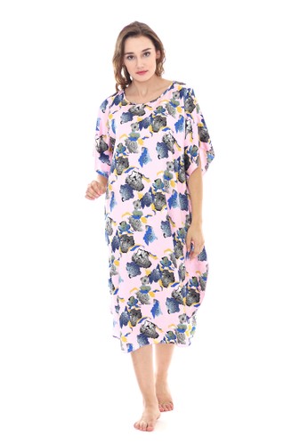 Jual Cynthia Batwing Saten Wild Roses Printed Original Zalora Indonesia