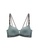 ZITIQUE green Women's Simple Design Non-wired Seamless Front Buckle Push Up Lingerie Set (Bra And Underwear) with Multiple-ways Back Straps - Green 51081US21EEB00GS_2