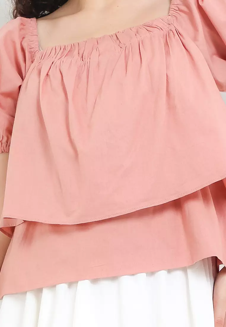 Off Shoulder Puff Sleeve Top