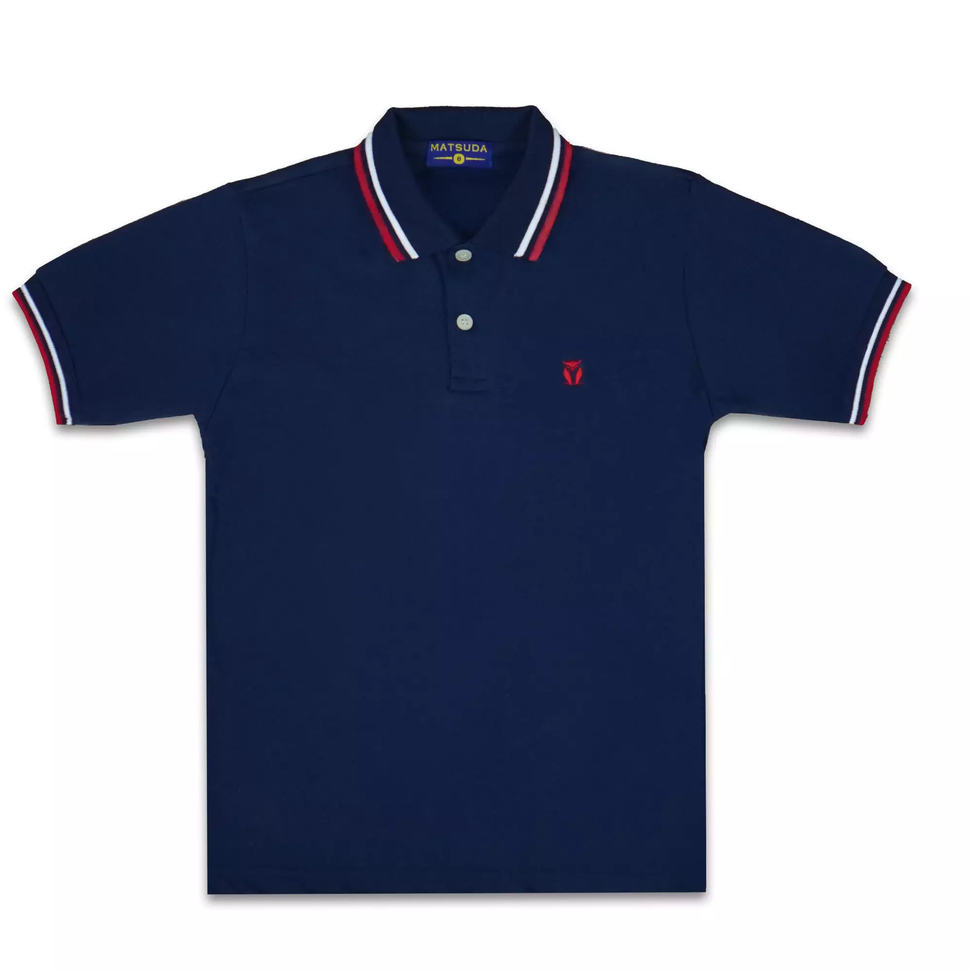 Matsuda baju kaos polo anak laki laki katun umur 2-12 Pierre Navy