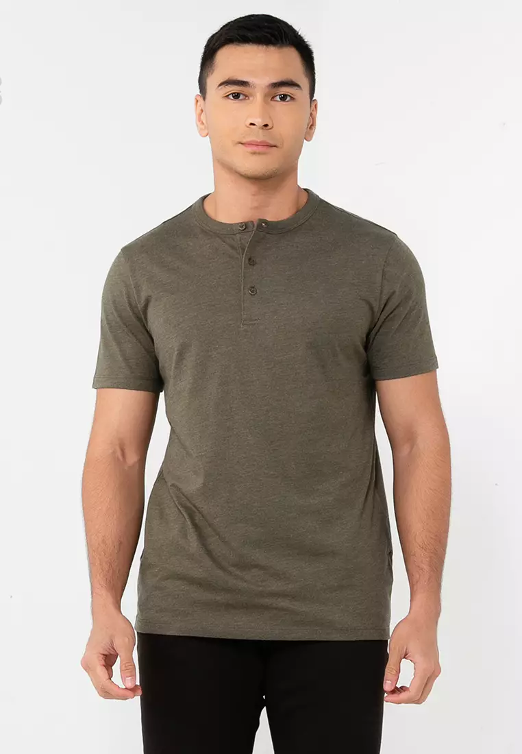 Buy GAP Everyday Soft Short Sleeves Henley T Shirt Online ZALORA