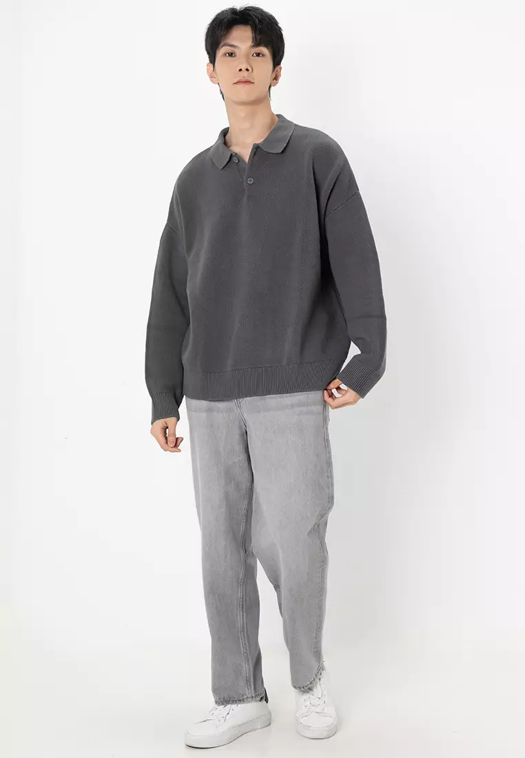 Kobe Knit Long Sleeve Polo