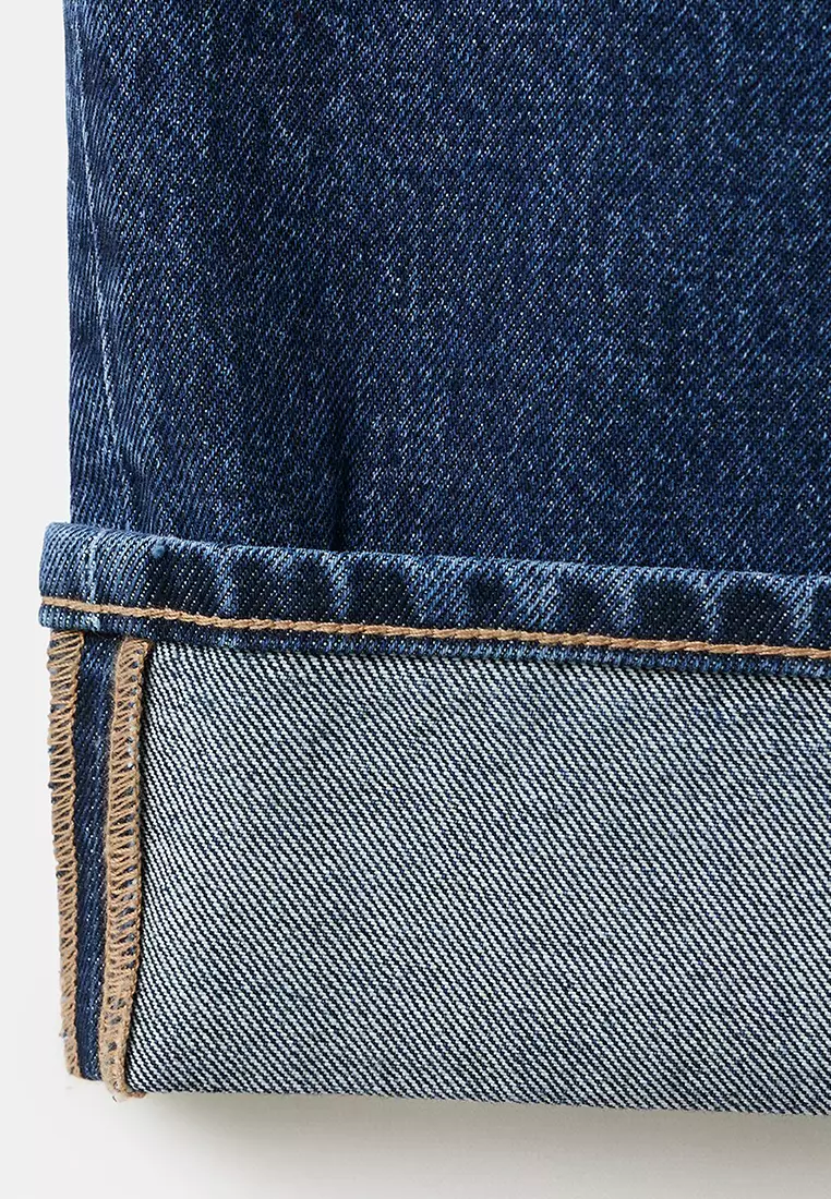 Balloon Jeans With Rolled-Up Hem