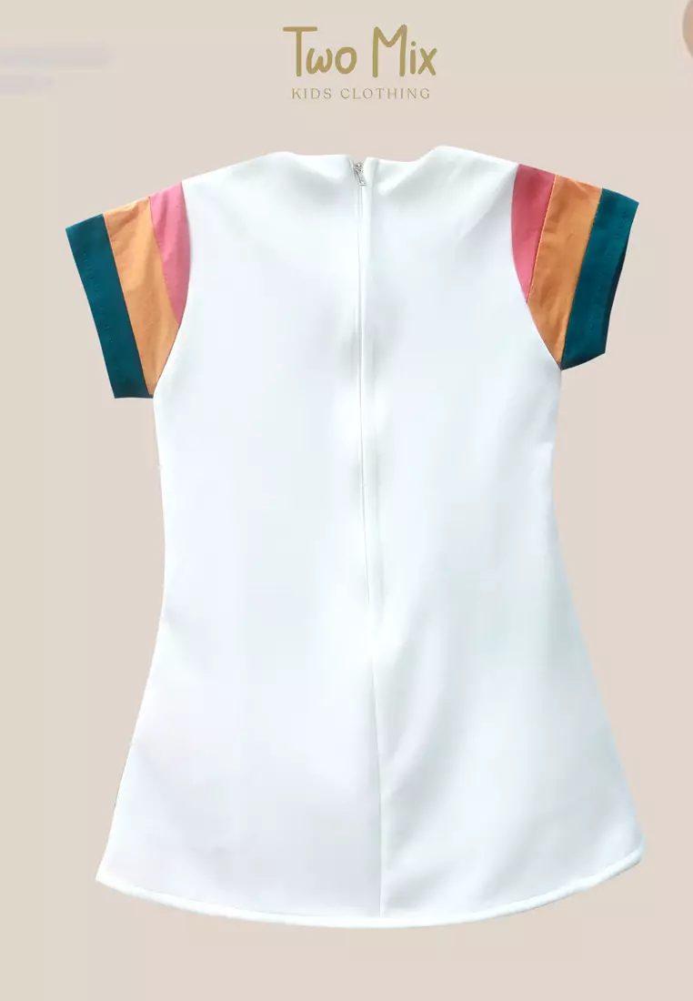 Two Mix Baju Anak Perempuan - Dress Anak Cewek Kupu Bunga 1-8 Tahun 4352