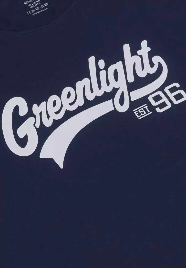 Greenlight Men's T-Shirt Short Sleeve Cotton Logo Script OL-C281223