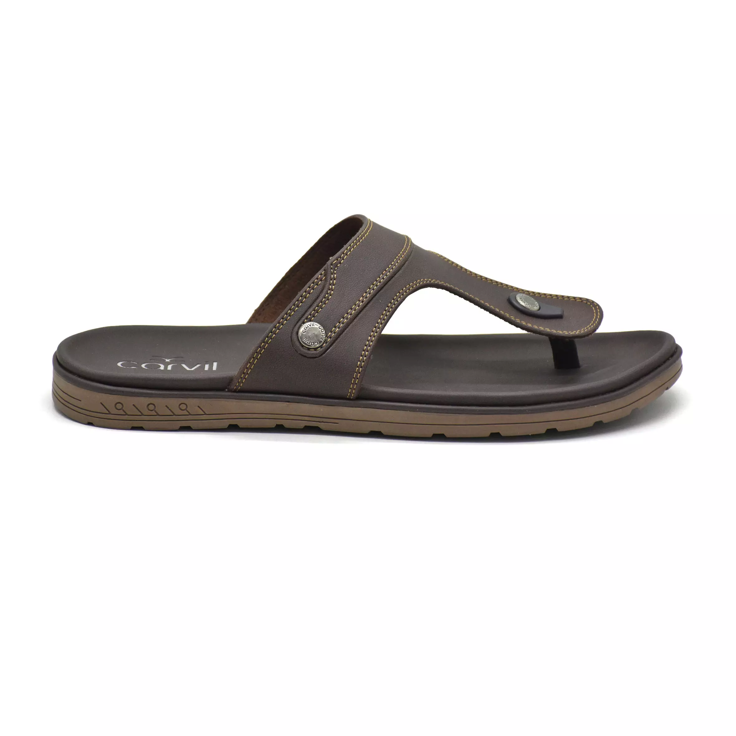 Carvil Sandal Pria Wigan-01 M Dark Brown