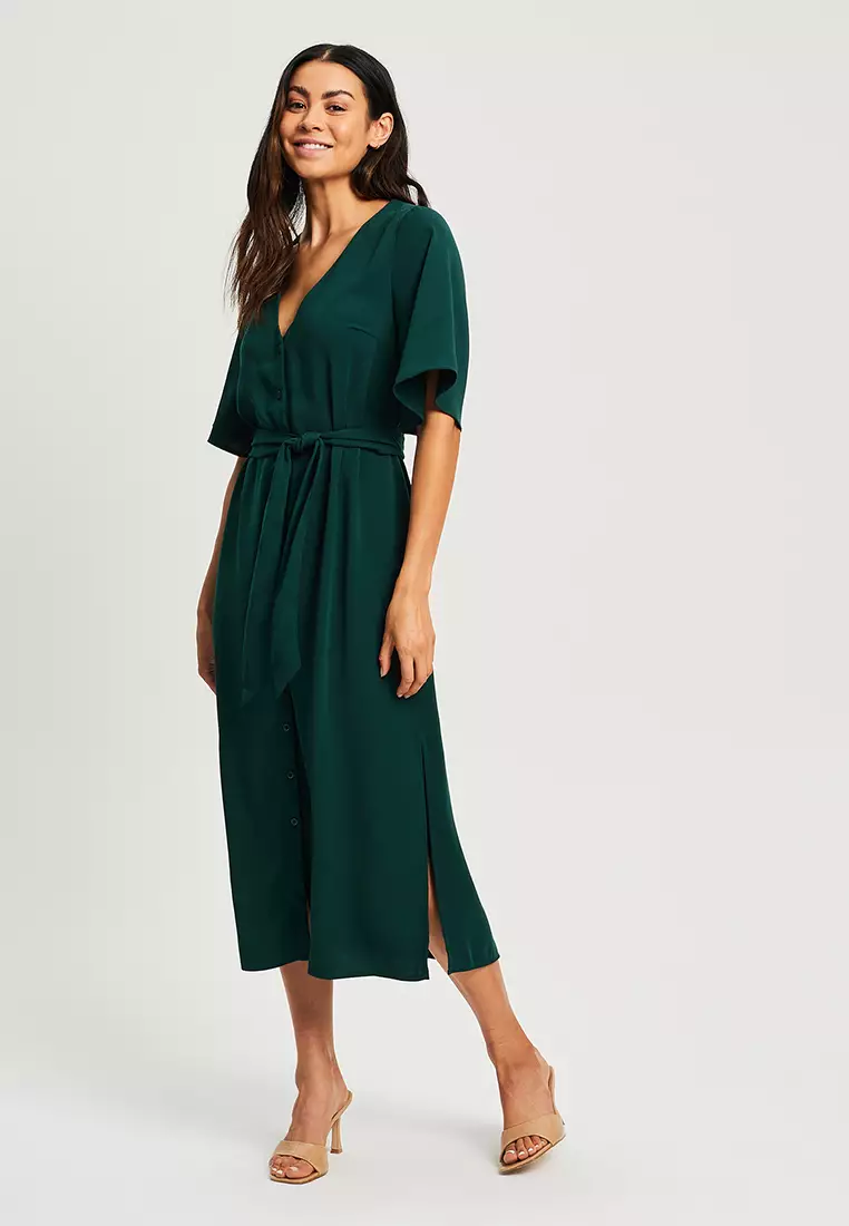 Buy REUX Lori Midi Dress Online | ZALORA Malaysia