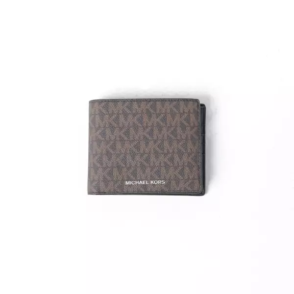 Dompet MICHAEL KORS MK MONOGRAM BROWN WALLET + CARD 100% ORIGINAL