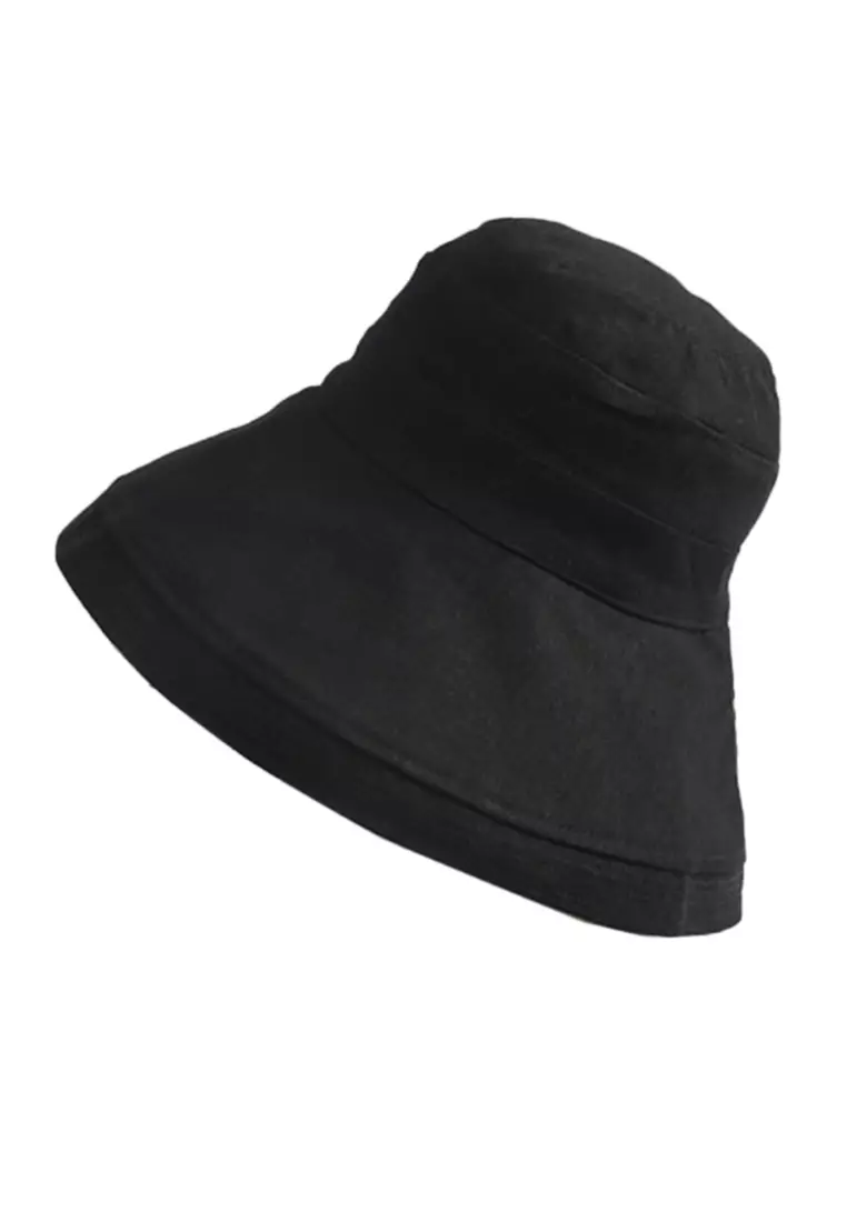 Foldable Large Brim Double-Sided Fisherman Caps A22062402BK