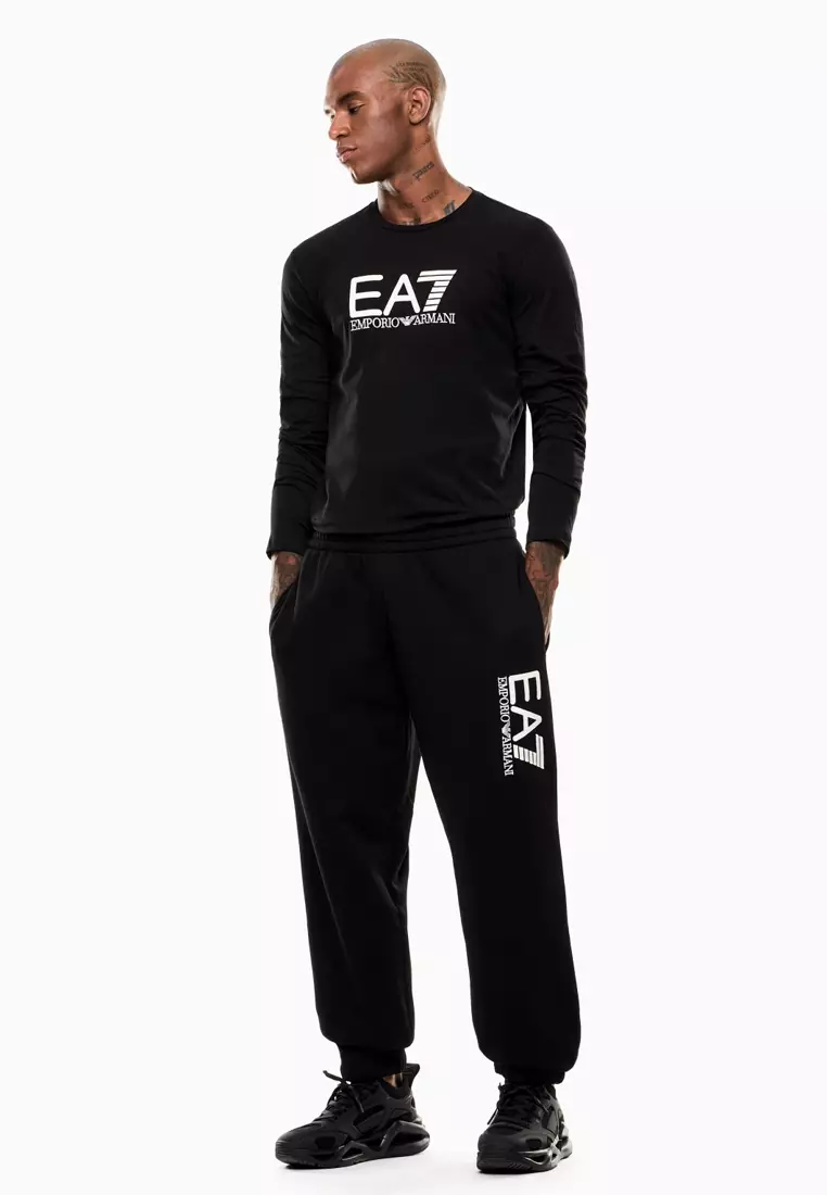 男士長袖T恤黑色7M000900 AF10373