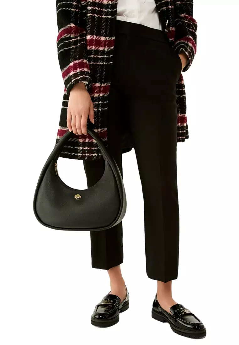 Kayla Crescent Shoulder Bag - Black
