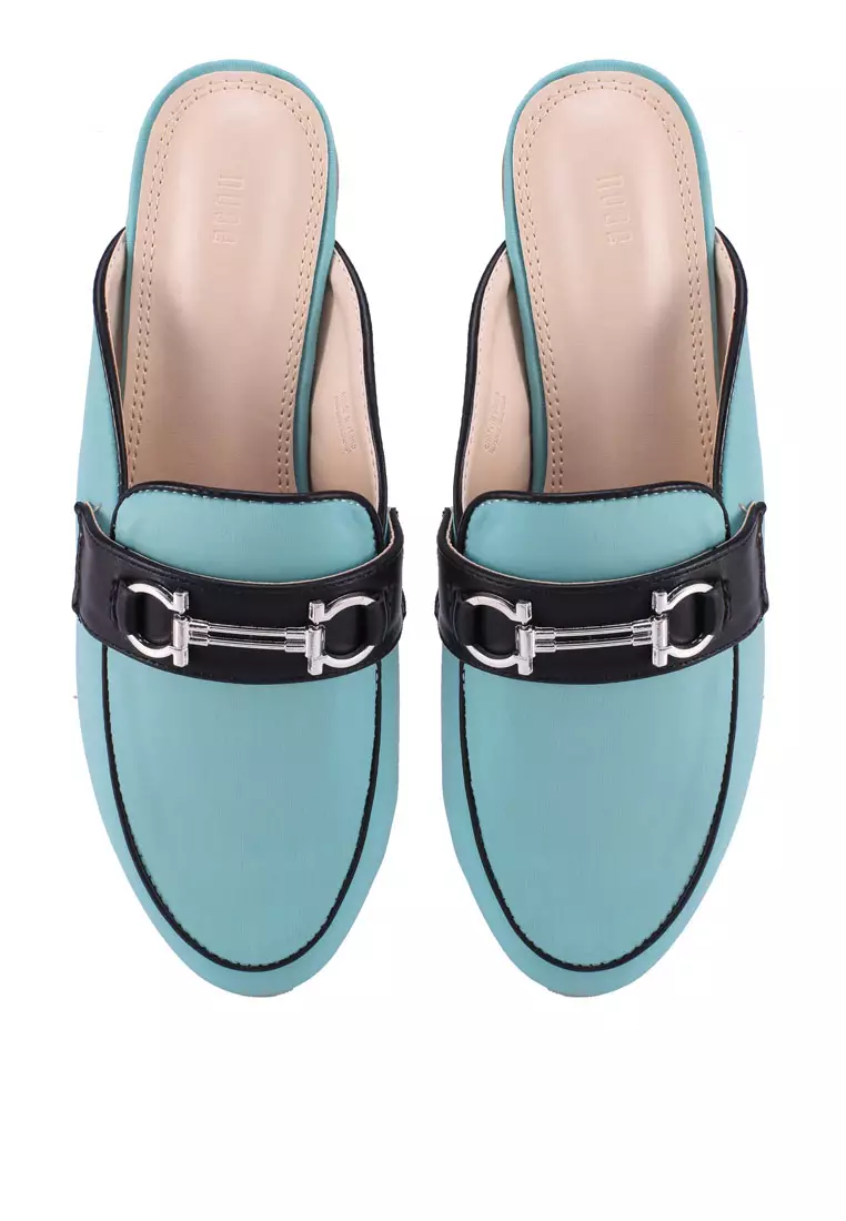 Buckled Flat Mules