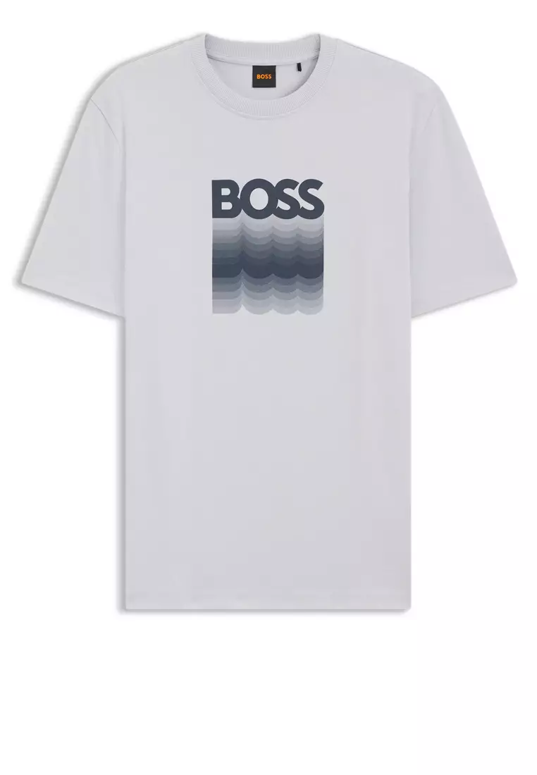 Cotton Jersey Regular Fit T-Shirt - BOSS Orange