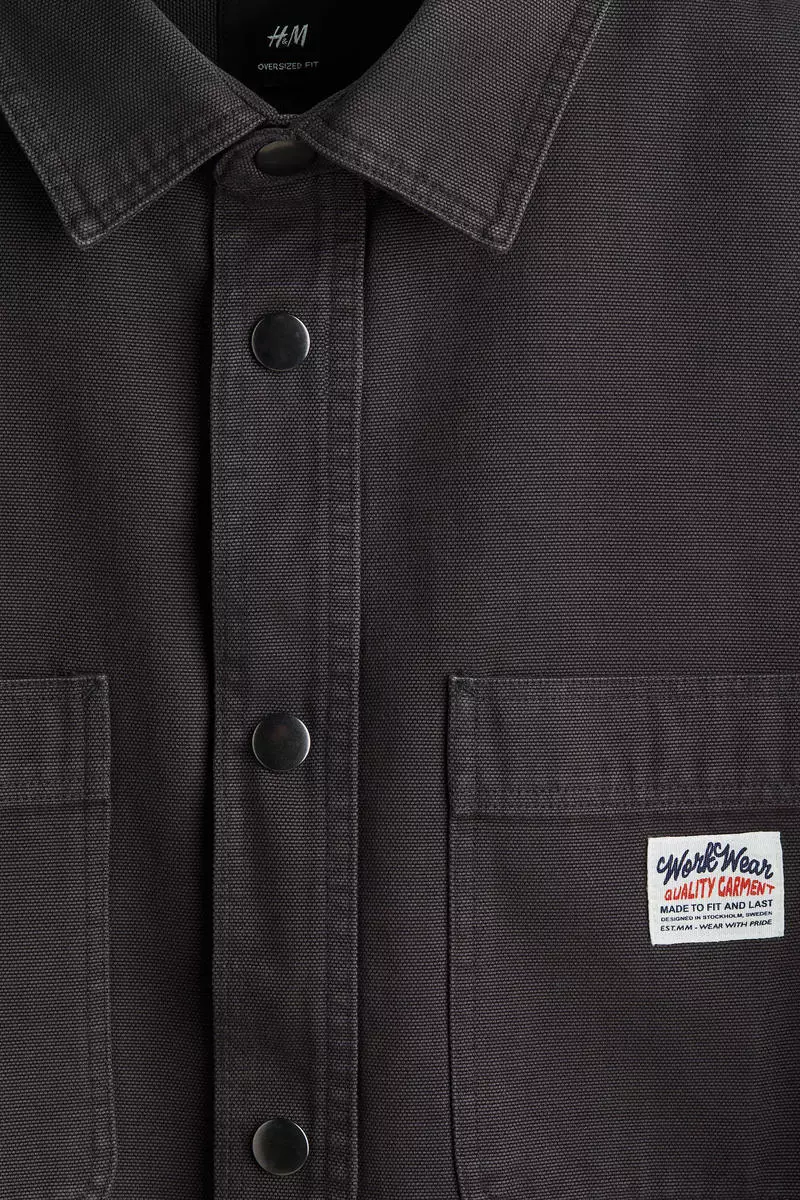 Oversized Fit Canvas overshirt
