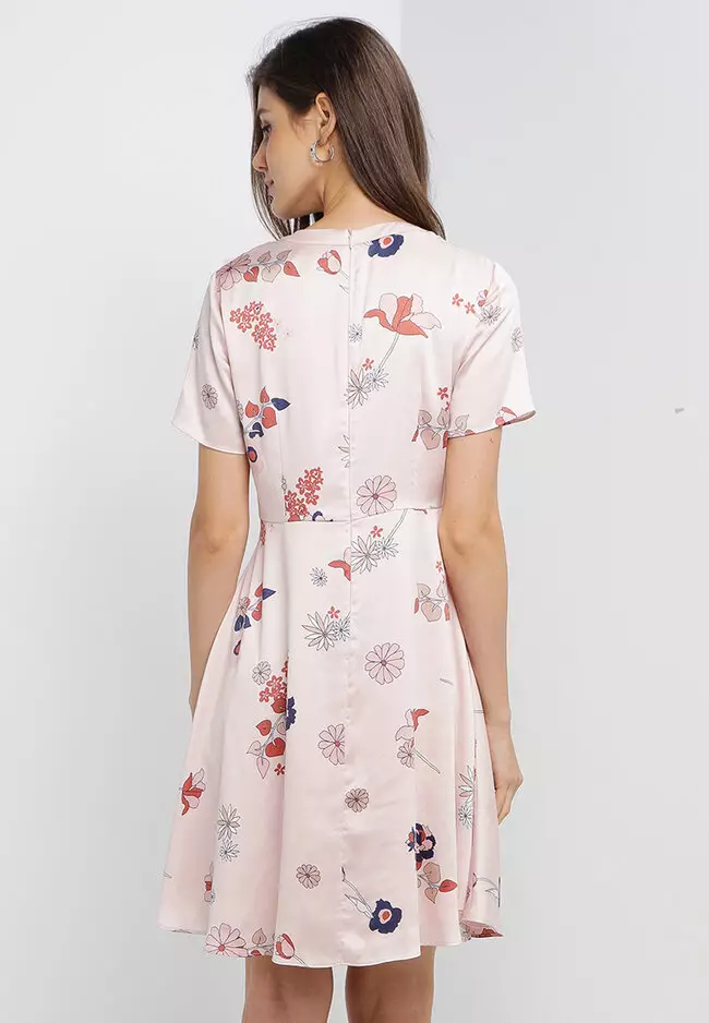 Buy G2000 Floral Print Ruffled Dress 2023 Online ZALORA Philippines