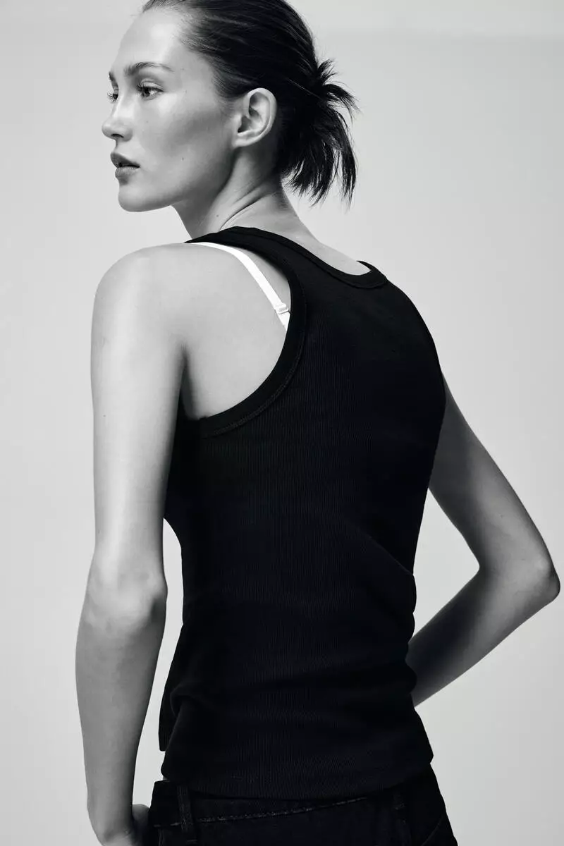 Ribbed vest top