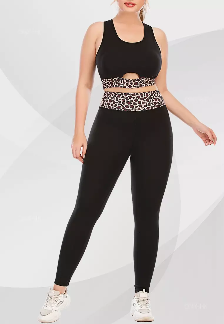 Buy GINGLA Plus Size Fitness Yoga Sports Suit (Sports Bra+Tights) Online