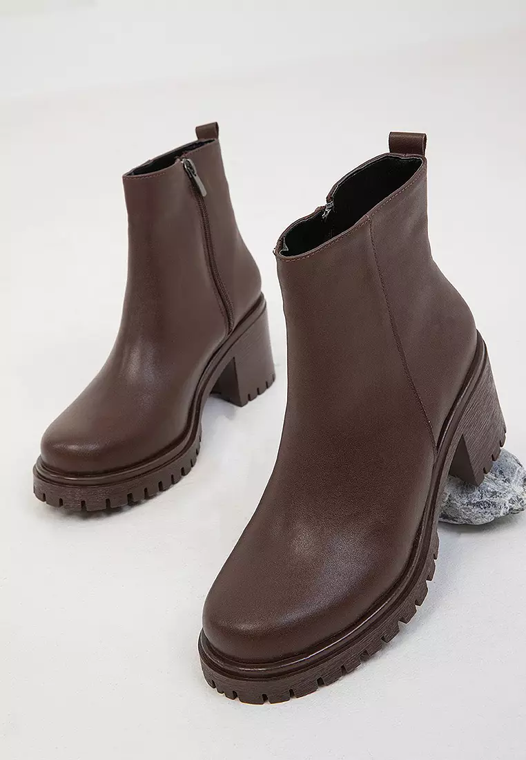 Chunk Heeled Ankle Boots